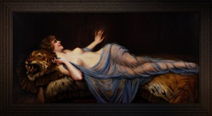 Woman With The Tiger by Francois Martin-Kavel